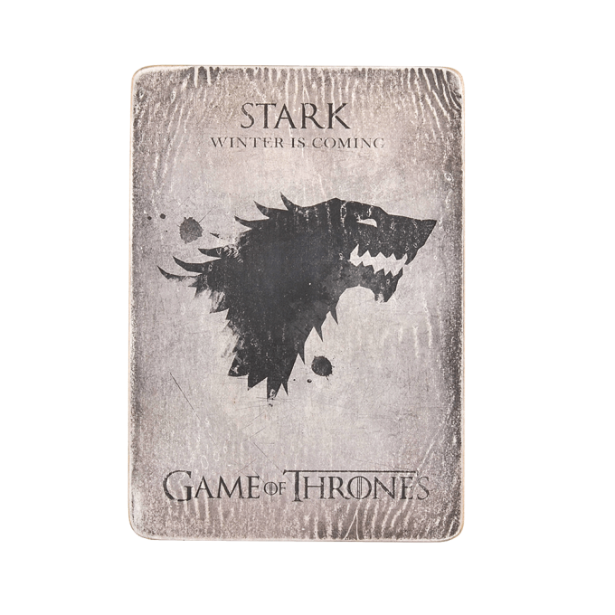 Дерев'яний постер "Game of Thrones # 20 Stark (grey)"