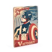 Деревянный постер "Captain America #3 Victory"