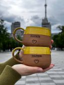 Чашка керамическая "Люблю Харьков" желтая