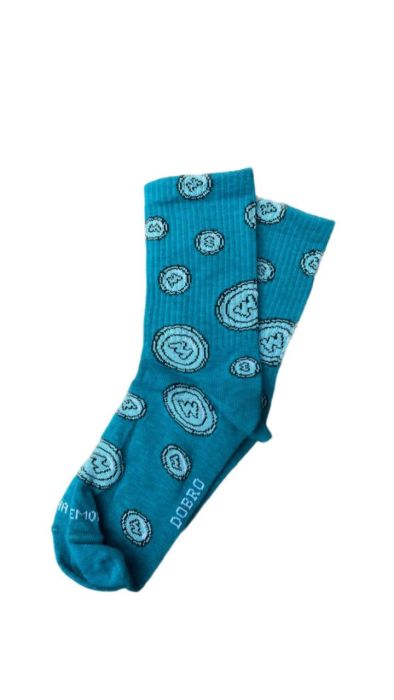 Носки Dobro Socks "Жетон бирюза"